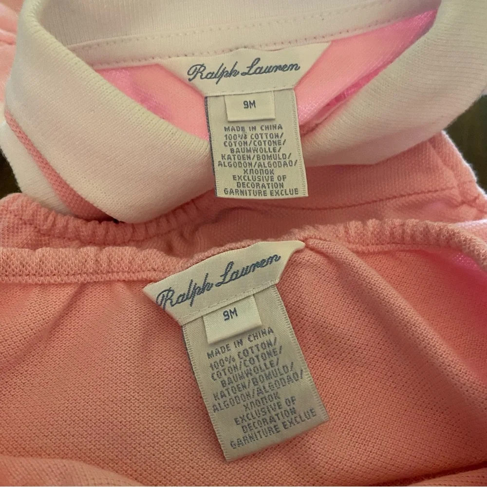 Ralph Lauren Cotton Pique Baby Dress